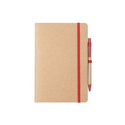 Libreta Cartón Reciclado 60 Hojas Roj