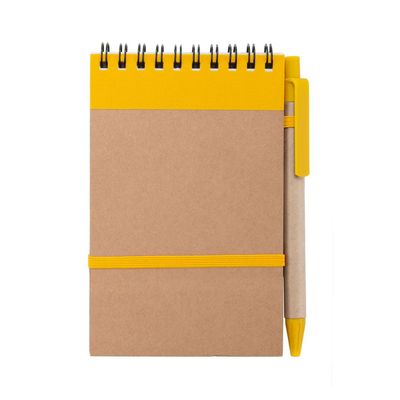 Libreta ecológica y boli de cartón reciclado 9,7x14,4 cm Ama