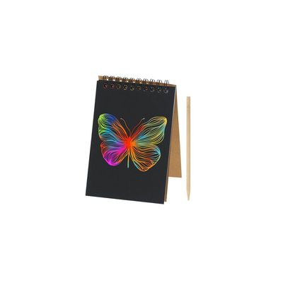 Libreta con hojas negras