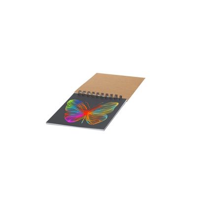 Libreta con hojas negras