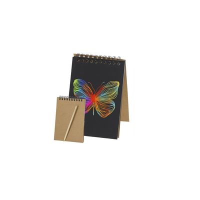 Libreta con hojas negras