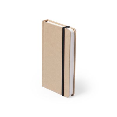 Libreta ecológica de portada rígida y marcapáginas a juego 9,4cm x 14,5cm Neg