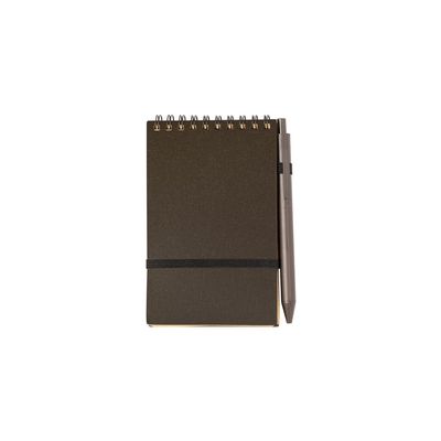 Libreta con bolígrafo en fibra de café Marr