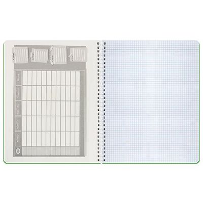 Libreta A4 de 100 hojas y planning semanal