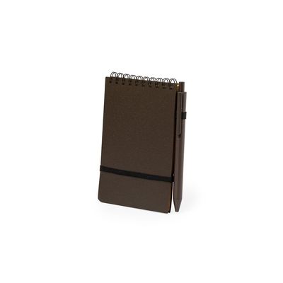 Libreta con bolígrafo en fibra de café