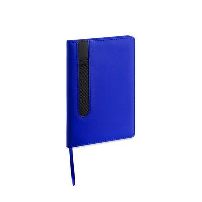 Libreta 80 hojas polipiel 20x14cm Azul