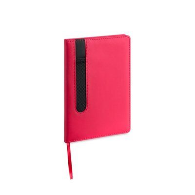 Libreta 80 hojas polipiel 20x14cm Rojo