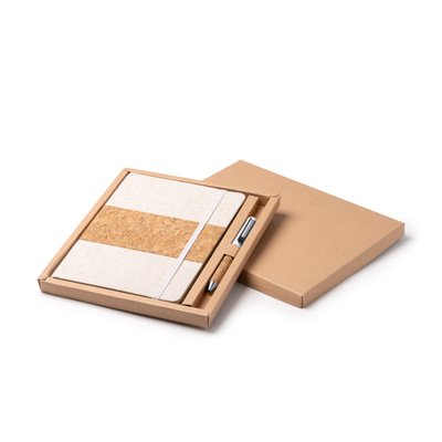 Libreta A5 con bolígrafo en estuche