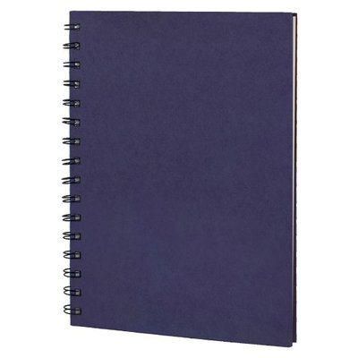 Libreta A5 Cartón 80H Crema Lisas Azul