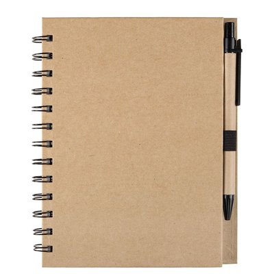 Libreta A5 Cartón con Bolígrafo