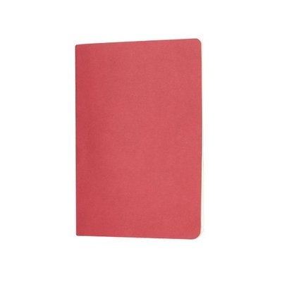 Libreta A5 Papel 30H Crema Rayadas Rojo