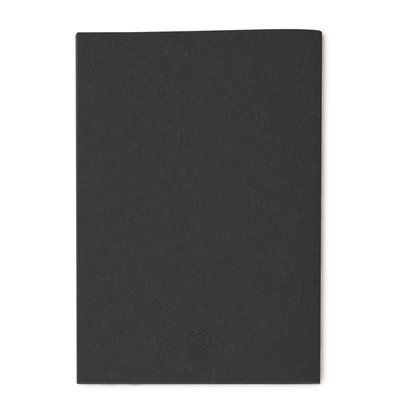 Libreta A5 de piel reciclada Negro