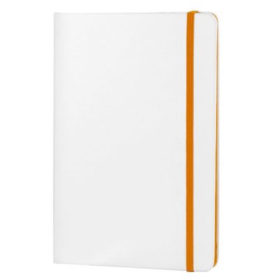 Libreta A5 PU Blanca con Goma Color NA