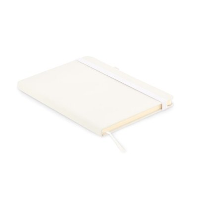 Libreta A5 PU y Cuero Reciclado Blanco