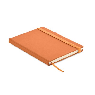 Libreta A5 PU y Cuero Reciclado Naranja