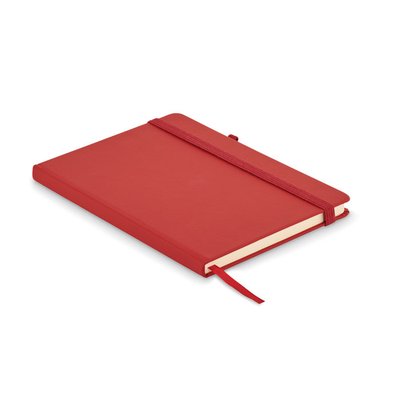 Libreta A5 PU y Cuero Reciclado Rojo