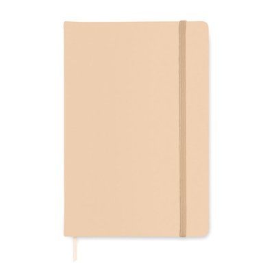 Libreta A5 a rayas de tapa rígida Beig