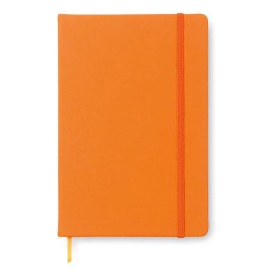 Libreta A5 a rayas de tapa rígida Naranja