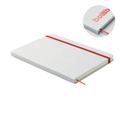 Libreta A5 reciclada especial marcaje a láser Rojo