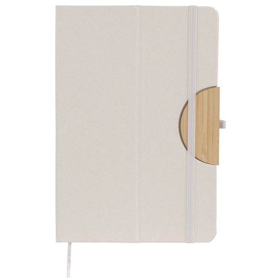 Libreta A5 reciclada con soporte Natural