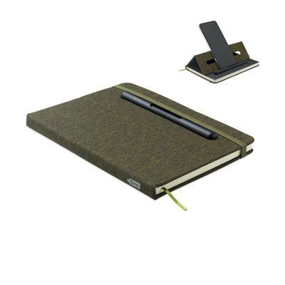 Libreta A5 con soporte para teléfono
