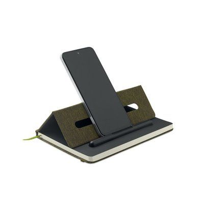 Libreta A5 con soporte para teléfono