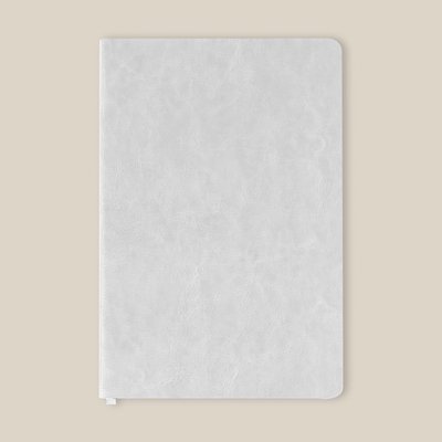 Libreta A5 Tapa Blanda PU 96H Crema Rayadas