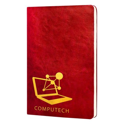 Libreta A5 Tapa Blanda PU 96H Crema Rayadas