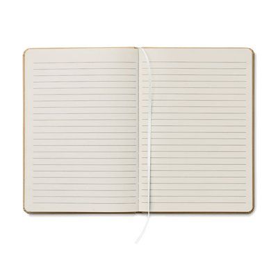 Libreta A5 tapa de cartón y bolígrafo