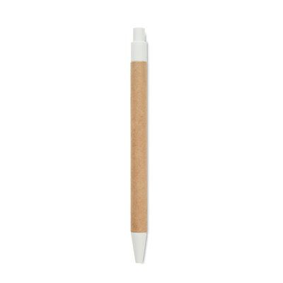 Libreta A5 tapa de cartón y bolígrafo