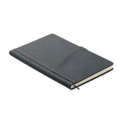 Libreta A5 con tapa dura de PU Gris Piedra