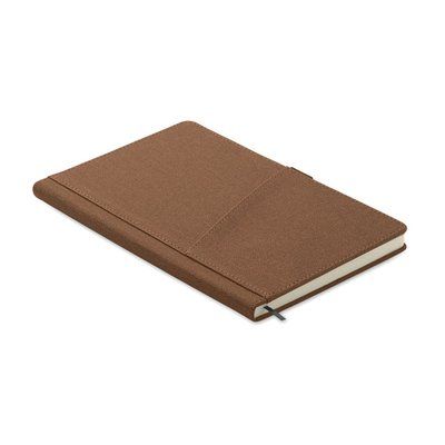 Libreta A5 con tapa dura de PU Marrón