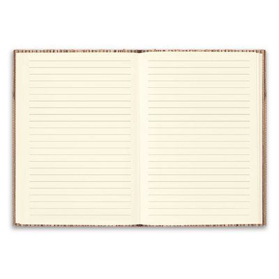 Libreta A5 con tapa de paja natural
