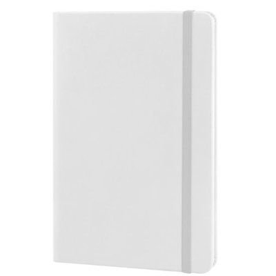 Libreta A5 Tapa PU 96H Lisas Blanco