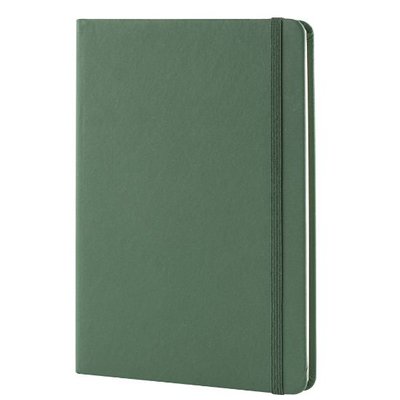 Libreta A5 Tapa PU 96H Lisas Verde Oscuro