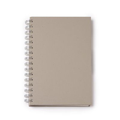 Libreta A5 de tapa rígida 70 hojas Gris Talla Única Adulto