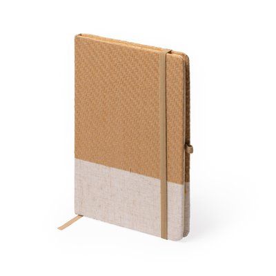 Libreta A5 tapa rígida de paja y algodón