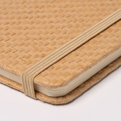 Libreta A5 con tapa rígida de paja