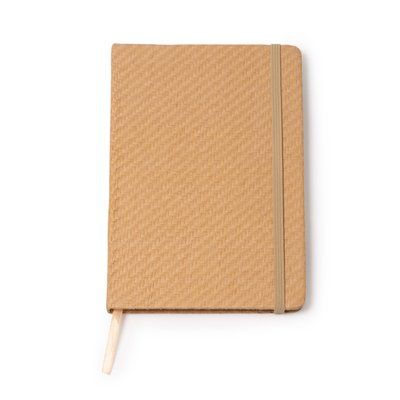 Libreta A5 con tapa rígida de paja