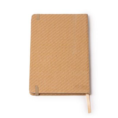 Libreta A5 con tapa rígida de paja