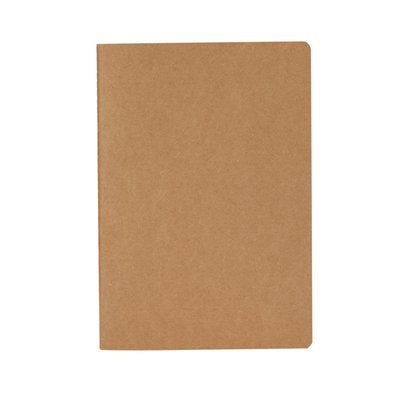 Libreta A5 con tapas recicladas y 60 hojas a rayas Crudo Talla Única Adulto