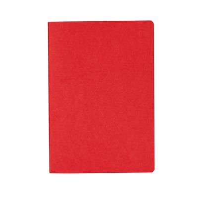 Libreta A5 con tapas recicladas y 60 hojas a rayas Rojo Talla Única Adulto