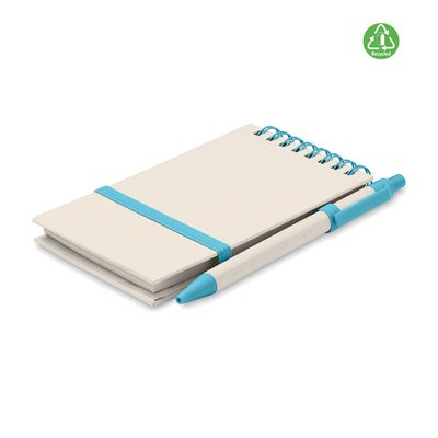 Libreta A6 Reciclada con Boli a juego