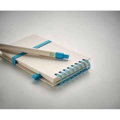 Libreta A6 Reciclada con Boli a juego