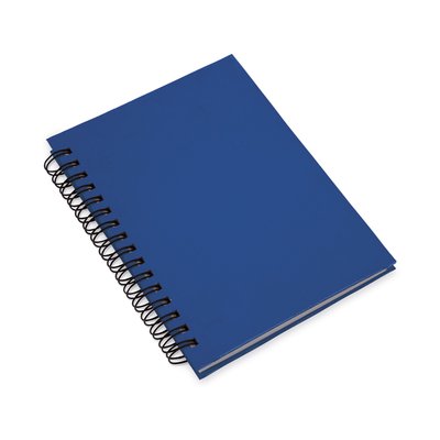 Libreta de anillas ecológica con tapas de cartón reciclado 11,6x15,3 cm Azul