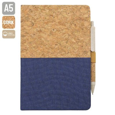 Libreta de Corcho/Lino 82H con Bolígrafo