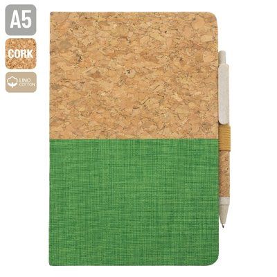 Libreta de Corcho/Lino 82H con Bolígrafo
