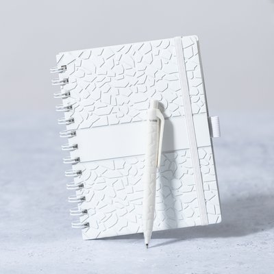 Libreta Eco Stone de Anillas con Relieve