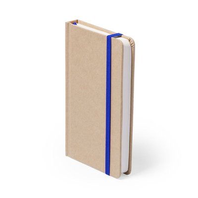 Libreta ecológica personalizada con portada rígida 14,7x21 cm Azul