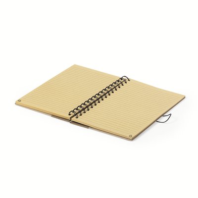 Libreta ecológica con tapas de cartón reciclado y cierre elástico 15,7x21,5 cm